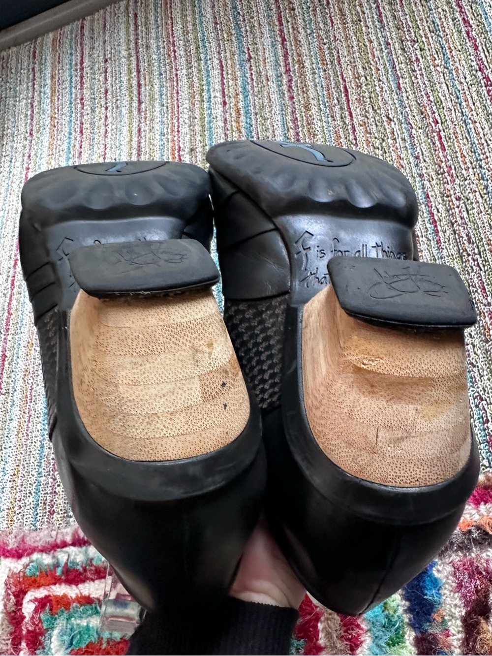 Fluevog VINTAGE EXCELLENT Hopes Promise black leather lace-up shoe -10 (fit 9.5) - Picture 15 of 16